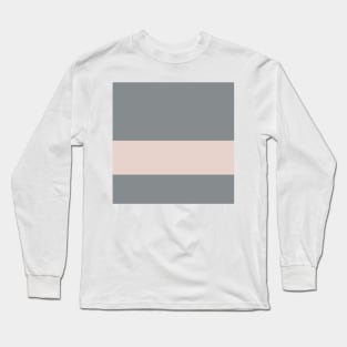 A world-class mix of Very Light Pink, Grey, Silver and Lotion Pink stripes. Long Sleeve T-Shirt